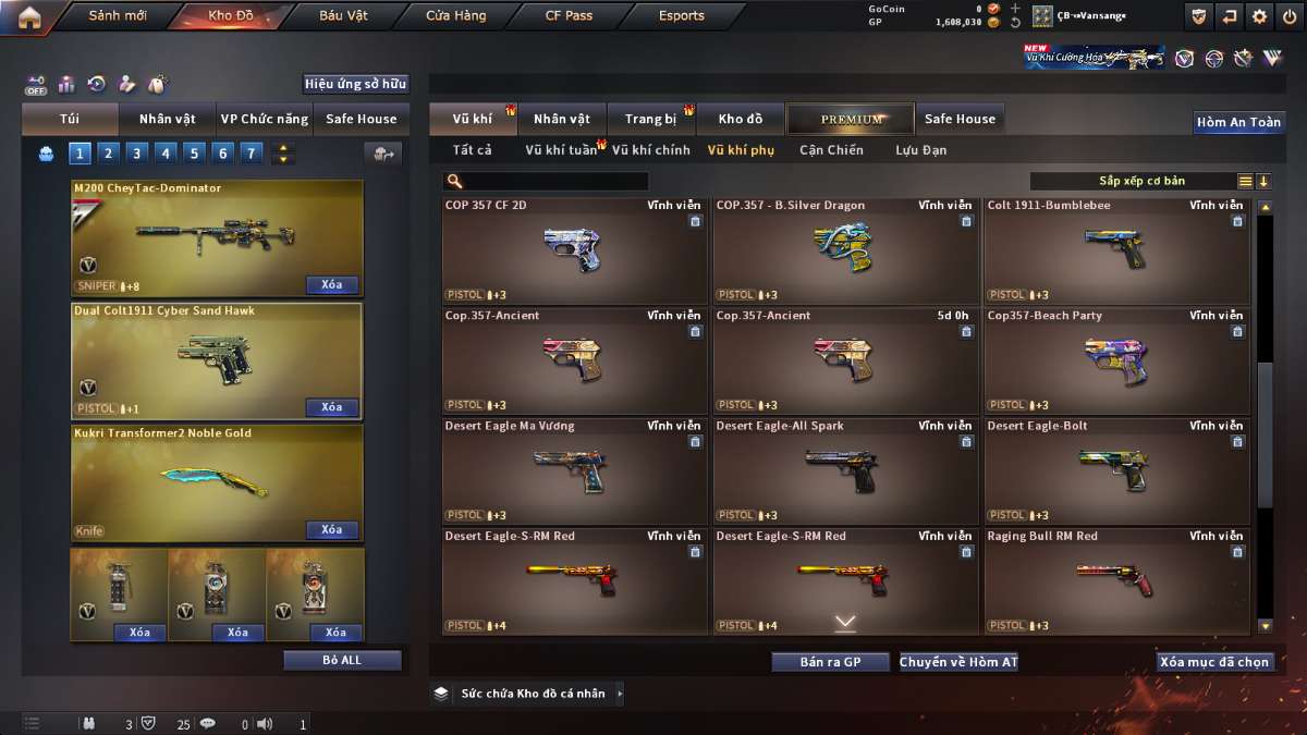 shop acc cf uy tin gia re